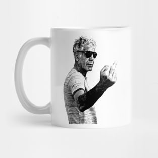 Anthony Bourdain Middle Vintage Mug